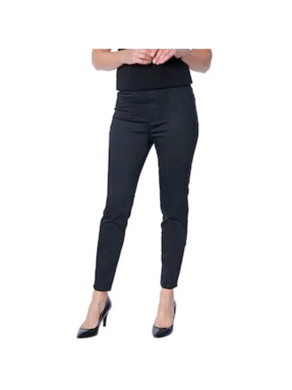 NEW Bellina Black Stretch Pull-On Jeggings Skinny Jeans - Size 14